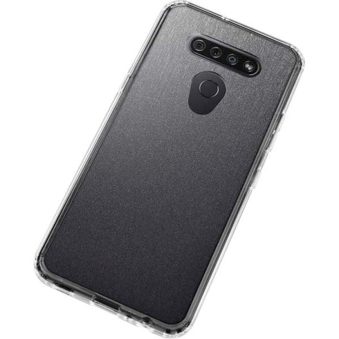 Brushed Steel Texture LG K51/Q51 Clear Case
