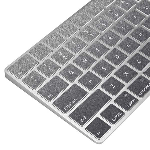 Specialty Vinyl Brushed Steel Texture Magic Keyboard Skin
