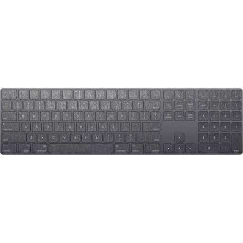 Specialty Vinyl Brushed Steel Texture Magic Keyboard with Numeric Keypad Skin