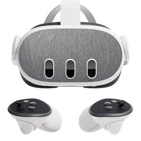 Specialty Vinyl Brushed Steel Texture Meta Quest 3 Skin
