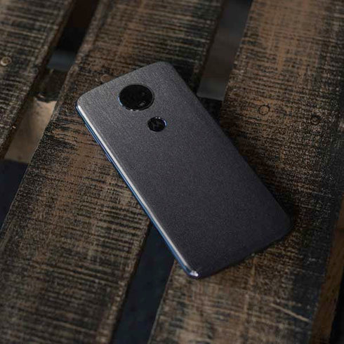 Specialty Vinyl Brushed Steel Texture Moto E5 Plus Skin