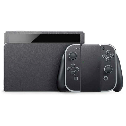 Specialty Vinyl Brushed Steel Texture Nintendo Switch OLED (2021) Skin