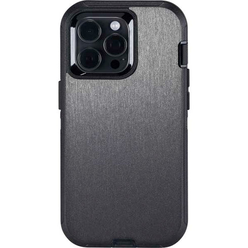 Specialty Vinyl Brushed Steel Texture Otterbox Defender iPhone Skin