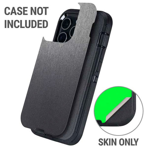 Specialty Vinyl Brushed Steel Texture Otterbox Defender iPhone Skin