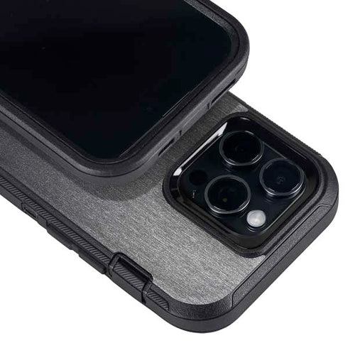Specialty Vinyl Brushed Steel Texture Otterbox Defender iPhone Skin