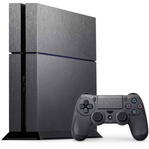Specialty Vinyl Brushed Steel Texture PS4 Console and Controller Bundle Skin