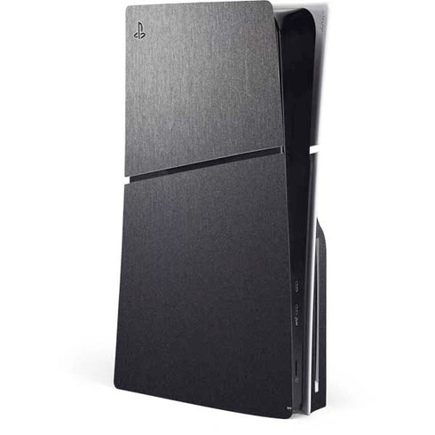 Brushed Steel Texture PS5 Slim Disk Console Skin
