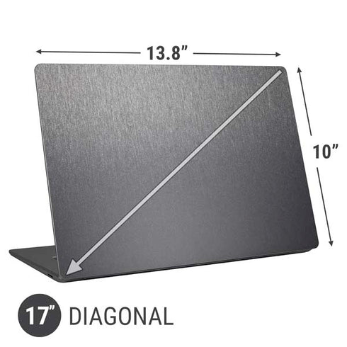 Specialty Vinyl Brushed Steel Texture Universal Laptop 17in (13.8 x 10in) Skin