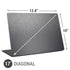Specialty Vinyl Brushed Steel Texture Universal Laptop 17in (13.8 x 10in) Skin