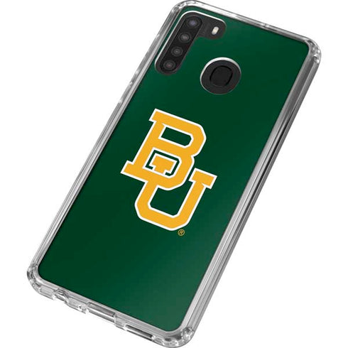 Baylor University BU - Green Galaxy A21 Clear Case