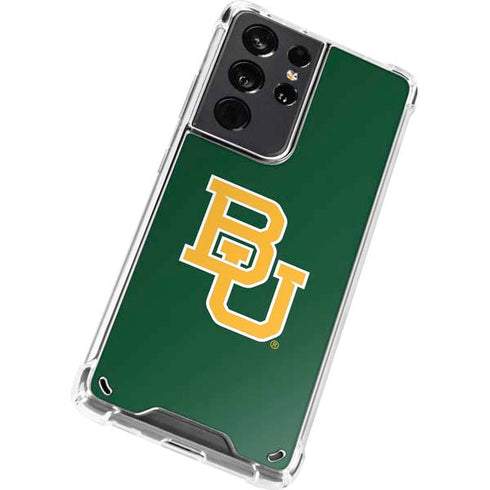 Baylor University BU - Green Galaxy S21 Ultra 5G Clear Case