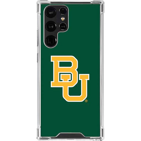 Baylor University BU - Green Galaxy S24 Ultra Clear Case