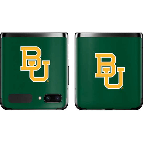 Baylor University BU - Green Galaxy Z Flip Skin