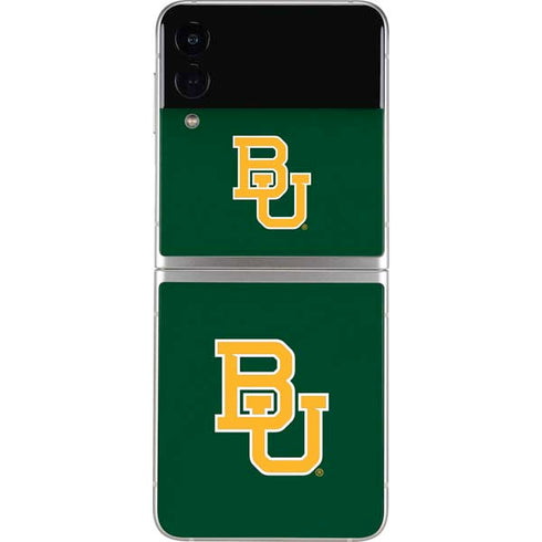 Baylor University BU - Green Galaxy Z Flip3 5G Skin
