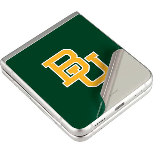 Baylor University BU - Green Galaxy Z Flip3 5G Skin
