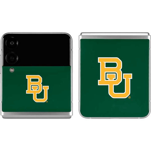 Baylor University BU - Green Galaxy Z Flip4 5G Skin