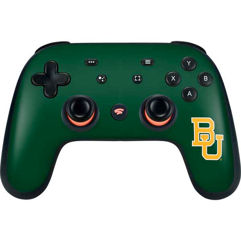Baylor University BU - Green Google Stadia Controller Skin