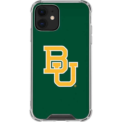 Baylor University BU - Green iPhone 12 Clear Case