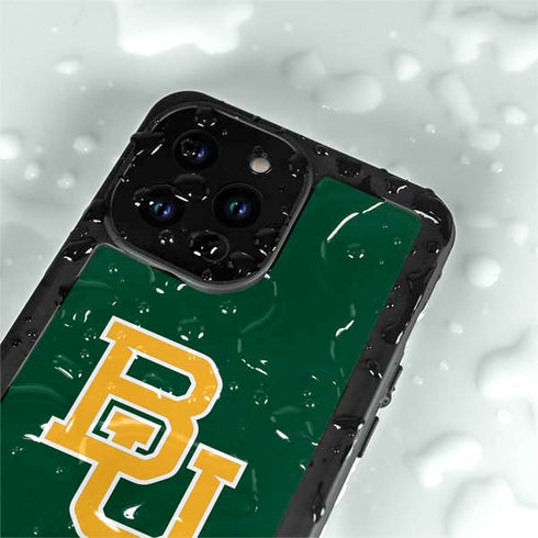 Baylor University BU - Green iPhone 14 Pro Max Waterproof Case