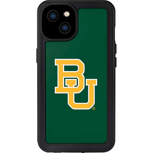 Baylor University BU - Green iPhone 15 Plus Waterproof Case
