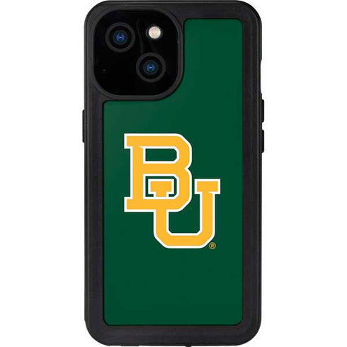 Baylor University BU - Green iPhone 15 Waterproof Case