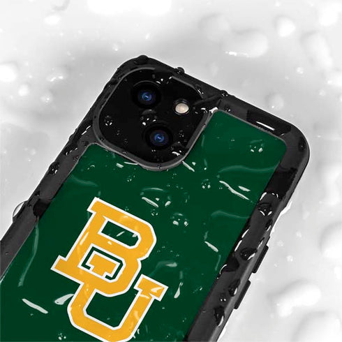 Baylor University BU - Green iPhone 15 Waterproof Case