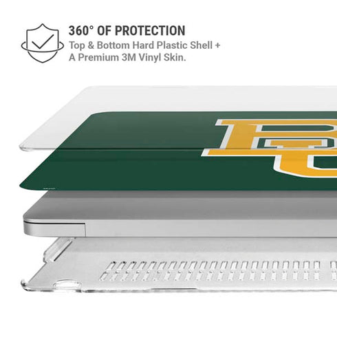 Baylor University BU - Green MacBook Air 15in (2023-2025) Case plus Skin