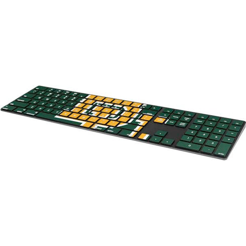 Baylor University BU - Green Magic Keyboard with Numeric Keypad Skin