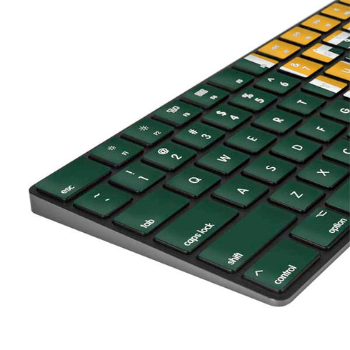 Baylor University BU - Green Magic Keyboard with Numeric Keypad Skin