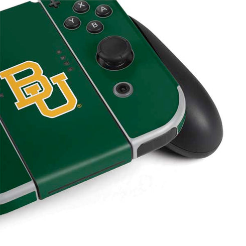 Baylor University BU - Green Nintendo Switch OLED (2021) Skin