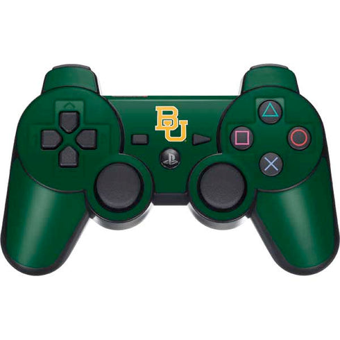 Baylor University BU - Green PS3 Dual Shock wireless controller Skin