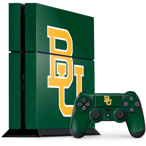 Baylor University BU - Green PS4 Console and Controller Bundle Skin
