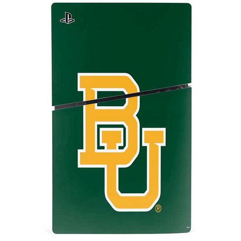 Baylor University BU - Green PS5 Slim Disk Console Skin