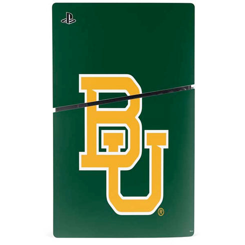 Baylor University BU - Green PS5 Slim Digital Edition Console Skin