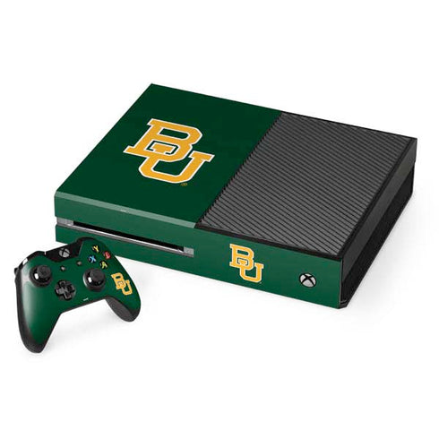 Baylor University BU - Green Xbox One Console and Controller Bundle Skin