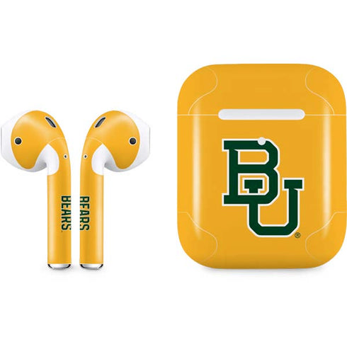 Baylor University BU Yellow Apple AirPods 2 Skin