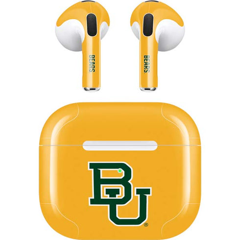 Baylor University BU Yellow Apple AirPods (3rd Gen 2021) Skin