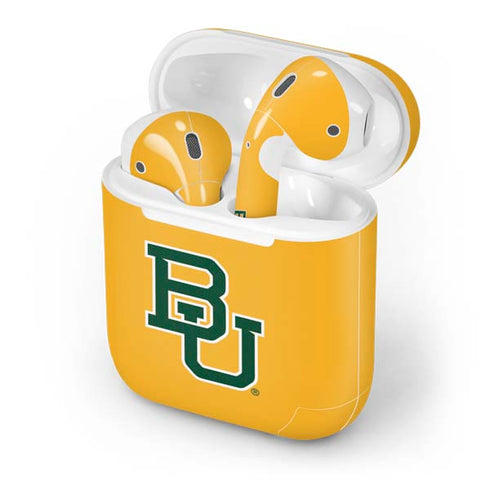 Baylor University BU Yellow Apple AirPods Skin