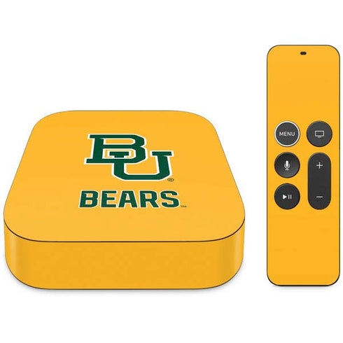 Baylor University BU Yellow Apple TV Skin