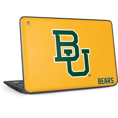 Baylor University BU Yellow HP Chromebook Skin