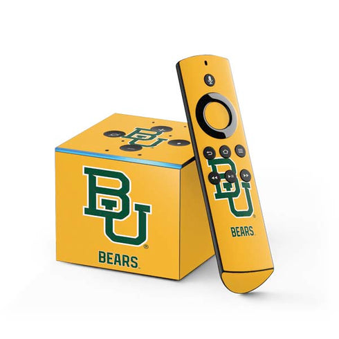 Baylor University BU Yellow Fire TV Cube Skin