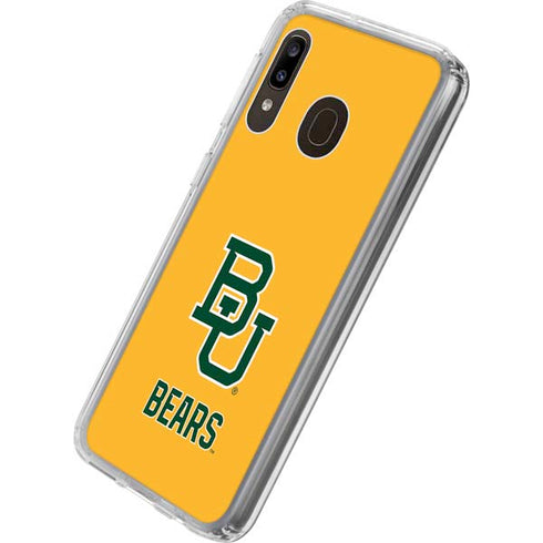 Baylor University BU Yellow Galaxy A20 Clear Case