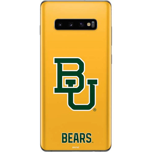 Baylor University BU Yellow Galaxy S10 Plus Skin