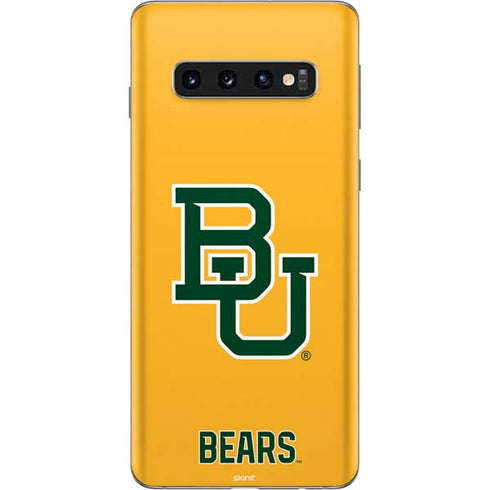 Baylor University BU Yellow Galaxy S10 Skin