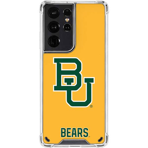 Baylor University BU Yellow Galaxy S21 Ultra 5G Clear Case