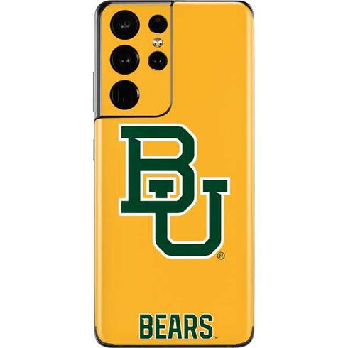 Baylor University BU Yellow Galaxy S21 Ultra 5G Skin