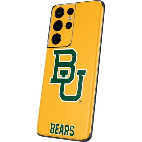 Baylor University BU Yellow Galaxy S21 Ultra 5G Skin