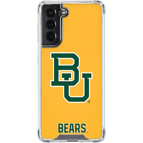 Baylor University BU Yellow Galaxy S22 Clear Case