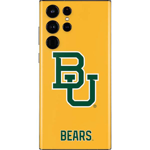 Baylor University BU Yellow Galaxy S22 Ultra Skin