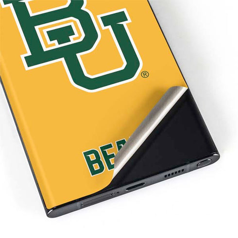 Baylor University BU Yellow Galaxy S22 Ultra Skin